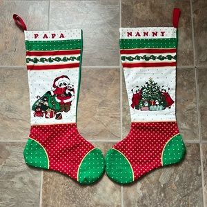 Large Bear Design Stockings(2) **See Description …